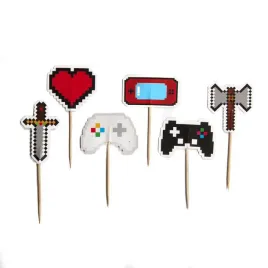 anniversary-house-12-pcs-gaming-cake-toppers-3-5-centimeters-cupcake