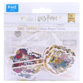pme-cake-harry-potter-toppers-hogwarts-crests-set-multicolored-45-x-55mm