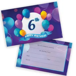 stuff4-6th-birthday-party-invitations-kids-happy-balloons-20-pack-006