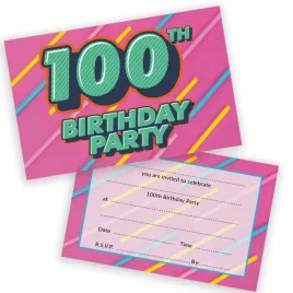 100th-birthday-party-invitations-women-and-men-funky-colours-36-pack