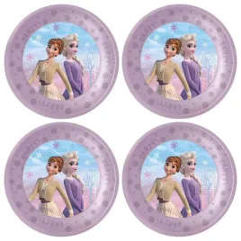 procos-frozen-ii-wind-spirit-plastic-plates-pack-of-4-blue-21-cm