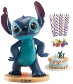 dekora-stitch-cake-topper-set-with-10-birthday-candles-multicolour-9-cm