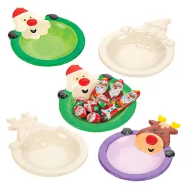 baker-ross-av604-santa-reindeer-porcelain-plates-pack-assorted-mediano