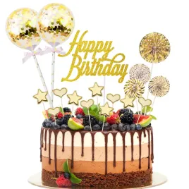 pack-of-17-cake-decorations-birthday-cake-happy-decoration-gold-glitter