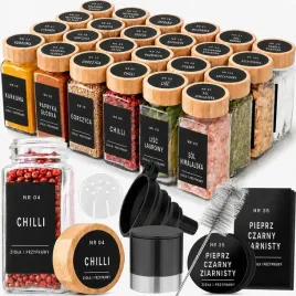 24x-sloiki-bambusowe-120ml-na-przyprawy-lejek-pisak-etykiety-mlynek-szklane-pojemniczki-kuchenne-na-ziola-mozna-myc-w-zmywarce