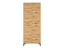 szafa-dwudrzwiowa-80-x-200-cm-dab-artisan-czarny-szafa-do-przedpokoju