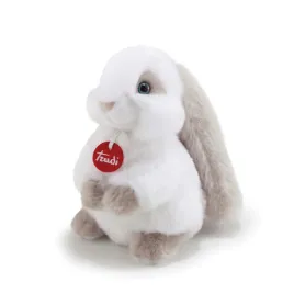 trudi-tud23704-rabbit-white-grey-small-soft-toy-for-kids-of-white-grey