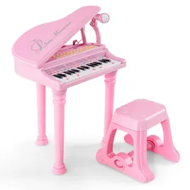 gymax-31-keys-kids-piano-and-stool-electronic-keyboard-children-small