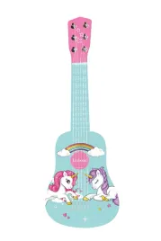 lexibook-unicorn-wooden-guitar-k205uni-blue-toy-sized-53cm