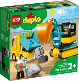 lego-duplo-ciezarowka-i-koparka-gasienicowa-10931-zestaw-klockow-pojazdy-budowlane-zabawka-dla-malucha-od-2-lat-20-elementow