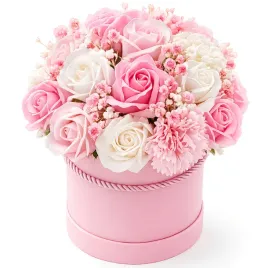 flowerbox-z-kwiatami-mydlanymi-22-szt-bukiet-w-pudelku-prezent-flower-box-z-gipsowka-dekoracja-na-dzien-kobiet-wysokosc-27-cm