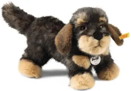 steiff-moritz-dachshund-dark-grey-tipped-076985-partrigde-30-cm
