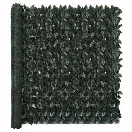 parawan-balkonowy-ciemnozielone-liscie-600x150-cm