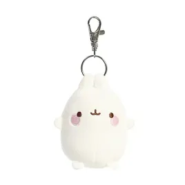 aurora-14223-molang-key-clip-4in-soft-toy-white