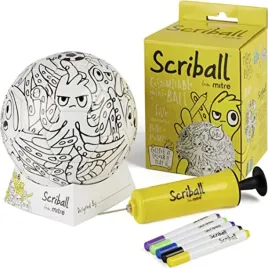mitre-scriball-ooodles-customizable-mini-football-yellow-multi-one-size