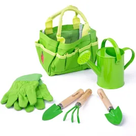 bigjigs-toys-small-5-piece-childrens-gardening-set-with-green-one-size