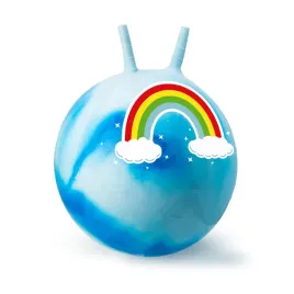 tobar-rainbow-space-hopper-bounce-ball-toy-foot-pump-included-large