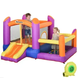 outsunny-kids-bouncy-castle-house-ages-3-8-multi-colored-3-x-2-75-x-2-1m