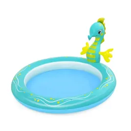 bestway-seahorse-sprinkler-paddling-pool-kids-blue-green-yellow-one-size