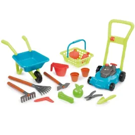 ecoiffier-4585-super-garden-pack-3-in-1-lawn-mower-green-blue-orange