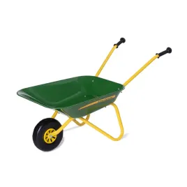 rolly-toys-john-deere-wheelbarrow-metal-bowl-plastic-handles-children