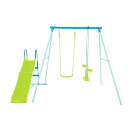 tp-toys-triple-set-with-glider-swing-and-slide-alloy-steel-blue