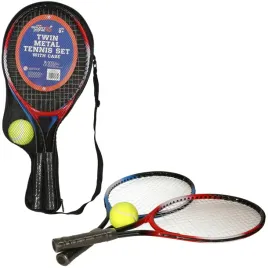 a-to-z-childrens-kids-metal-junior-tennis-set-2-racket-multi-coloured-60-x