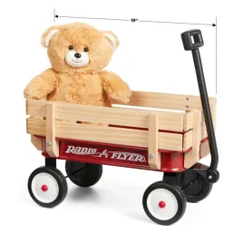 radio-flyer-mini-steel-wood-wagon-with-teddy-bear-red-one-size