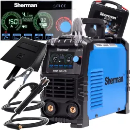 spawarka-inwertorowa-mma-161-lcd-elektrody-tig-lift-150a-sherman-walizka-prostownik-spawalniczy-230-v-cykl-pracy-60percent-do-warsztatu