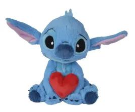 simba-disney-stitch-holding-love-heart-25cm-plush-soft-multicolor-25-cm