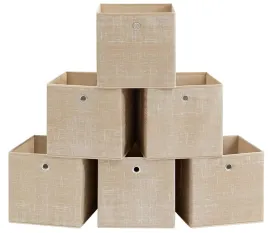 pudelka-pojemniki-do-przechowywania-zestaw-6szt-bezowe-songmics-30x30x30-organizery-do-szafy-i-garderoby-kosze-tekstylne-tekturowe-27-l