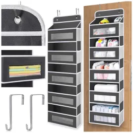 organizer-wiszacy-na-drzwi-na-ubrania-regal-do-szafy-szary-5-polek-do-garderoby-przechowywanie-odziezy-40-x-142-cm