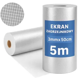 mata-zagrzejnikowa-izolacyjna-odbijajaca-cieplo-5000-mm-x-500-mm-grubosc-3-mm-srebrna-ze-spienionego-polietylenu-i-folii-metalizowanej