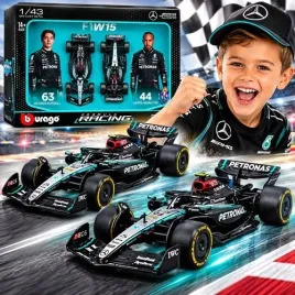 bburago-zestaw-bolidow-f1-mercedes-amg-w15-hamilton-russell-2024-1-43-2-pak