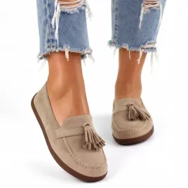 jasno-brazowe-mokasyny-damskie-barefoot-z-fredzlami-premium-ideal-rozmiar-bezowe-polbuty-zamszowe-skora-ekologiczna-obuwie-minimalistyczne