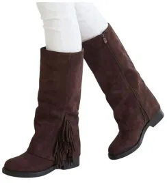 kozaki-damskie-zamszowe-brazowe-buty-boho-ocieplane-z-suwakiem-20162-39-plaski-obcas-3-cm-cholewka-40-cm-skora-ekologiczna