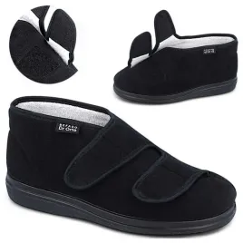 dr-orto-36-buty-ortopedyczne-damskie-na-rzep-na-szeroka-stope-cukrzycowa-polbuty-tekstylne-czarne-wsuwane-dla-diabetykow
