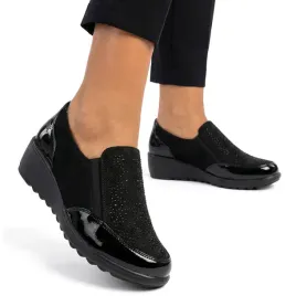 polbuty-damskie-w-skora-na-koturnie-czarne-delikatne-cyrokonie-wojtylko-36-buty-wsuwane-naturalna-wkladka-eleganckie-obuwie-do-pracy
