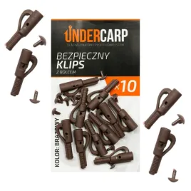 undercarp-bezpieczny-klips-brazowy-z-bolcem