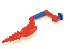 hape-e8180-sand-drill-bit-medium-beach-toy-sand-toy-red-for-kids-mittel