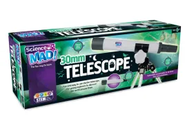 science-mad-30mm-telescope-kids-fun-portable-starter-black-compact