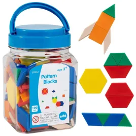 edxeducation-plastic-pattern-blocks-mini-jar-beigebluegreenorangered