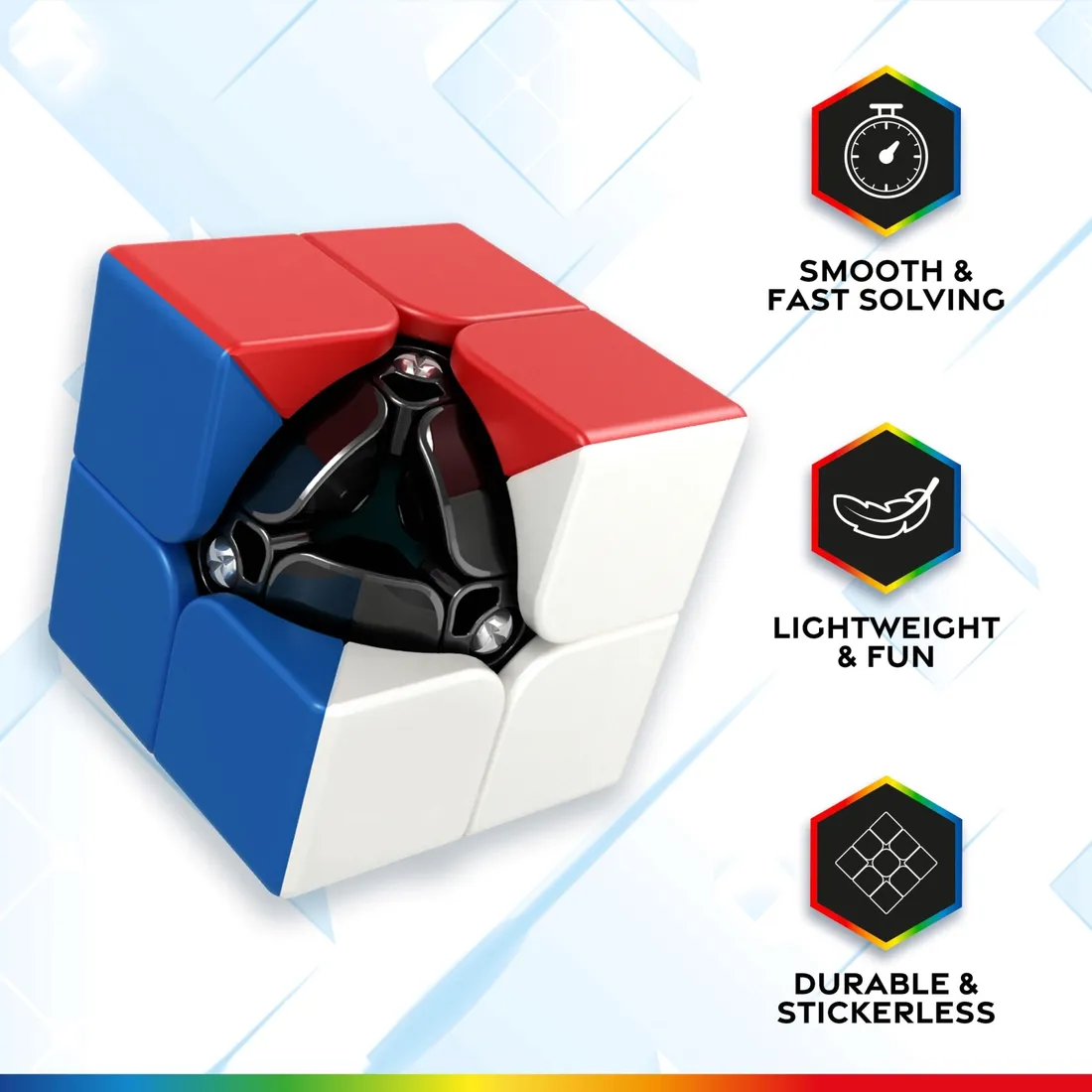 nexcube-2x2-classic-speedcuber-cube-maximum-speed-multi-coloured