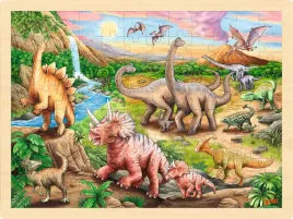 goki-dinosaur-hiking-puzzle-96-pieces-colourful-colour-design-brown-medium