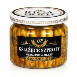 ksiazece-szproty-wedzone-w-oleju-riga-gold-275-g