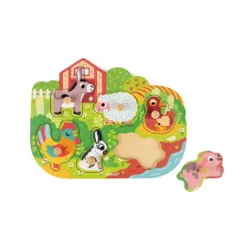 janod-wooden-puzzle-happy-farm-6-pieces-toddler-multicolor-one-size