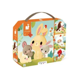 janod-4-farm-animal-themed-progressive-puzzles-orange-16-pieces