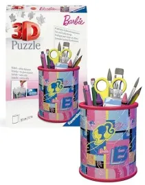 ravensburger-barbie-stationery-pencil-holder-pen-pot-3d-jigsaw-puzzle