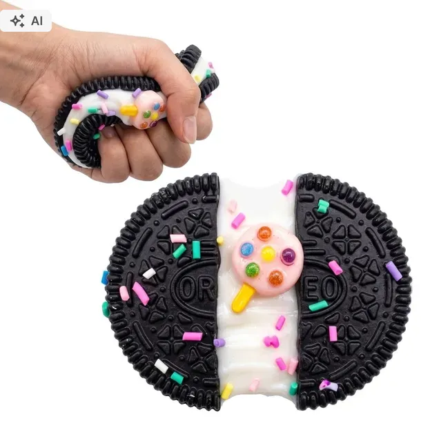 Mochi squishy klejący się gniotek antystresowy CIASTKO ciasteczko mix 1 szt