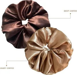 annauiy-duze-gumki-scrunchie-satynowe-xl-8-cm-brazowe-2-szt